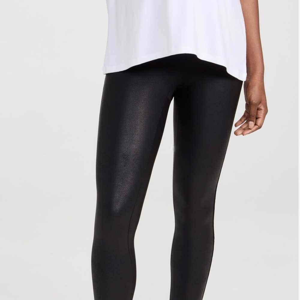 SPANX Mama Faux Leather Leggings